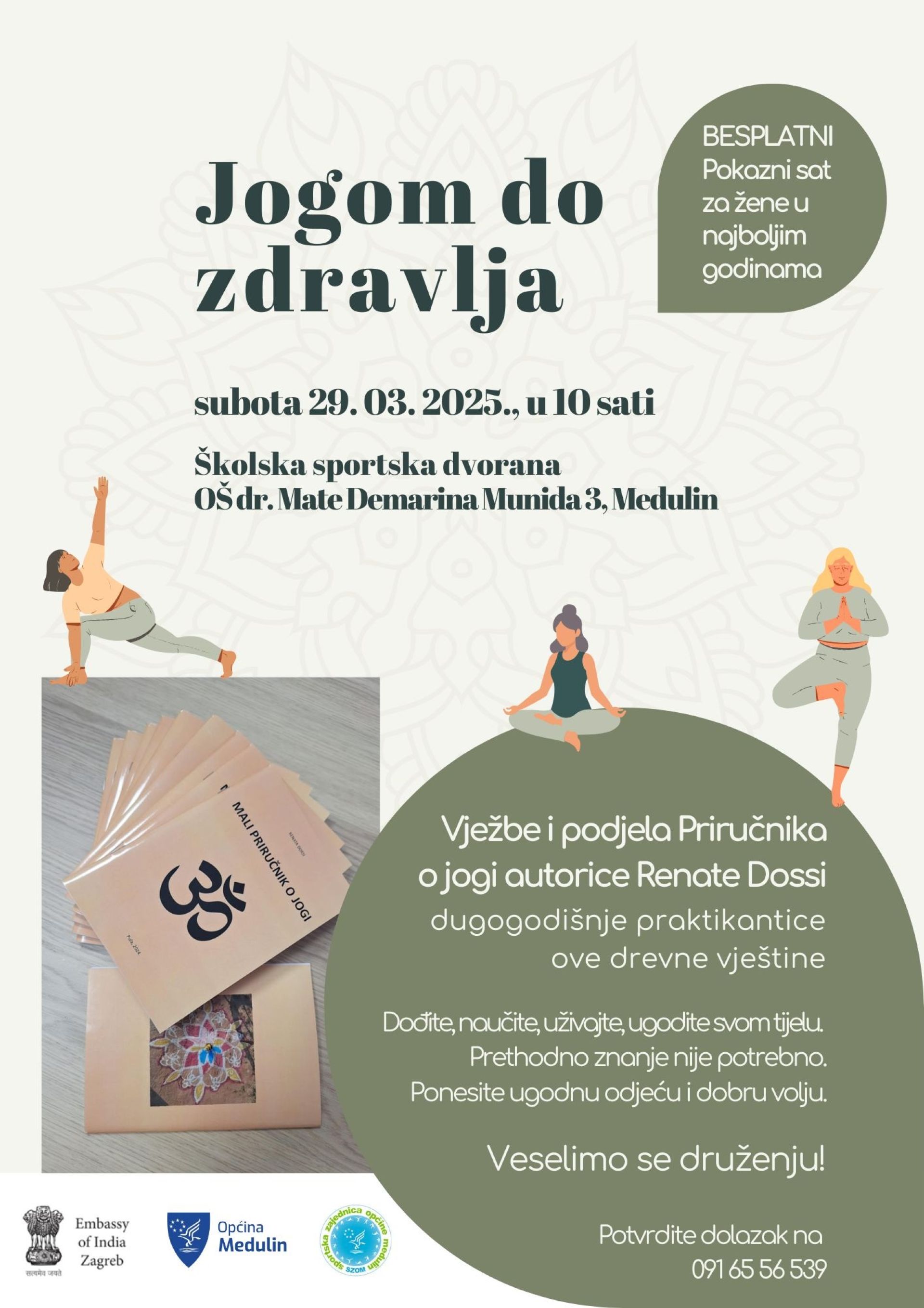 Besplatni probni sat joge – Jogom do zdravlja u Medulinu - 29.03.2025.